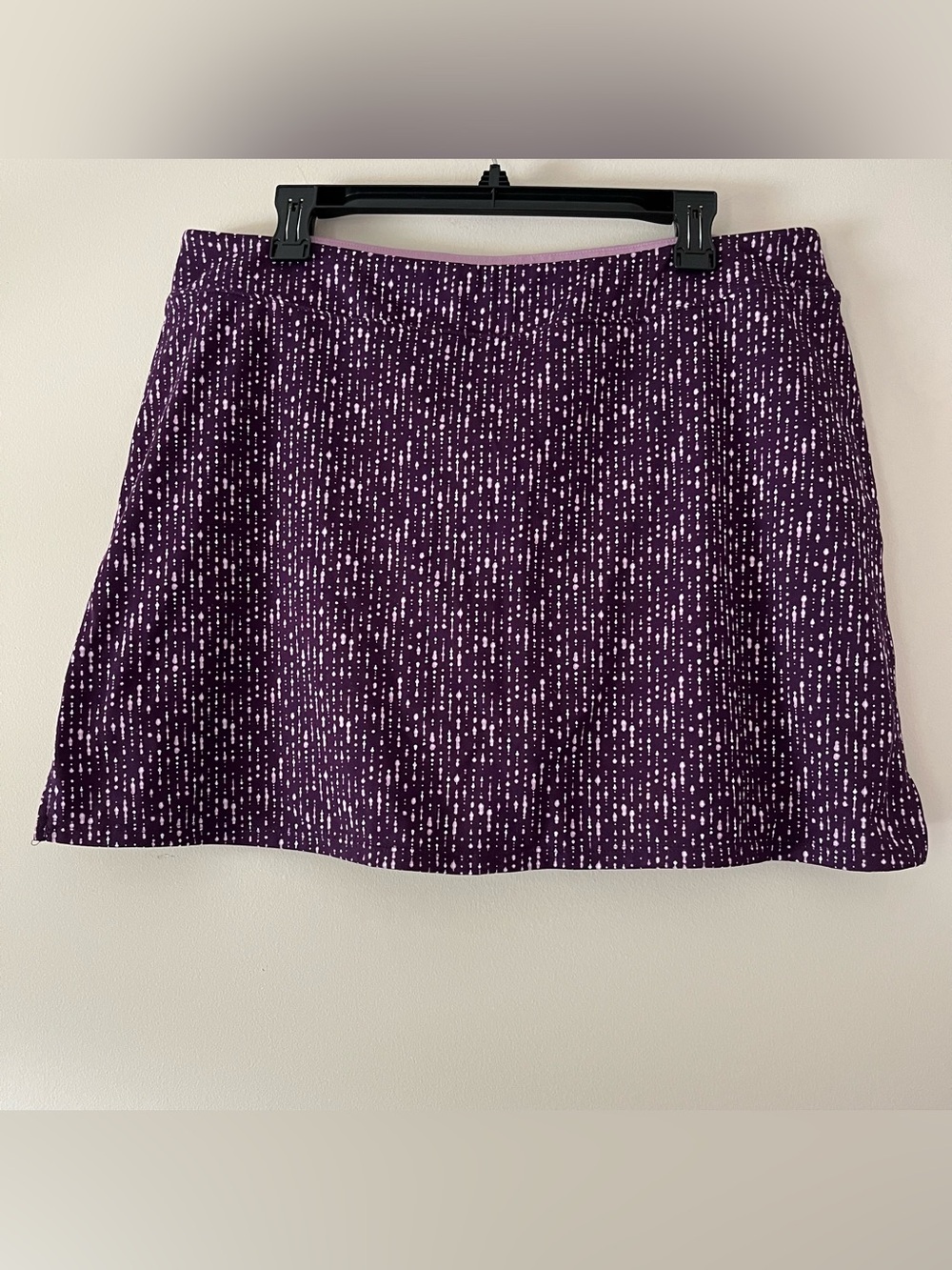 Tranquility by Colorado Clothing Purple & White Pull-On Skort